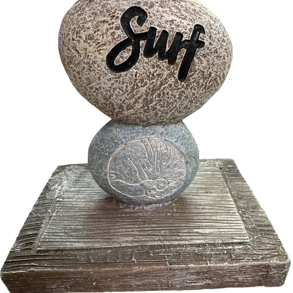 Relax & Surf Resin Beach Ocean Surf Decor Art Sculpture - Picture 9 of 9
